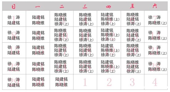 sararz妇产3月坐诊表